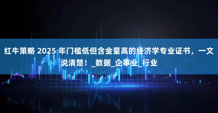 红牛策略 2025 年门槛低但含金量高的经济学专业证书，一文说清楚！_数据_企事业_行业