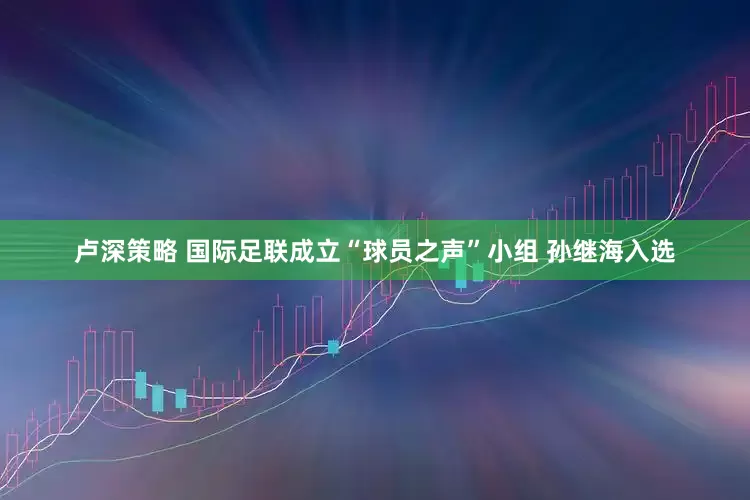 卢深策略 国际足联成立“球员之声”小组 孙继海入选