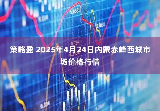 策略盈 2025年4月24日内蒙赤峰西城市场价格行情